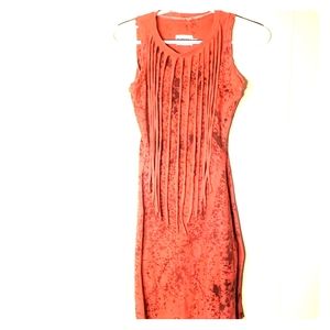 Victrola Splatter Fringe Dress